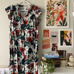 H&M Floral Midi Dress